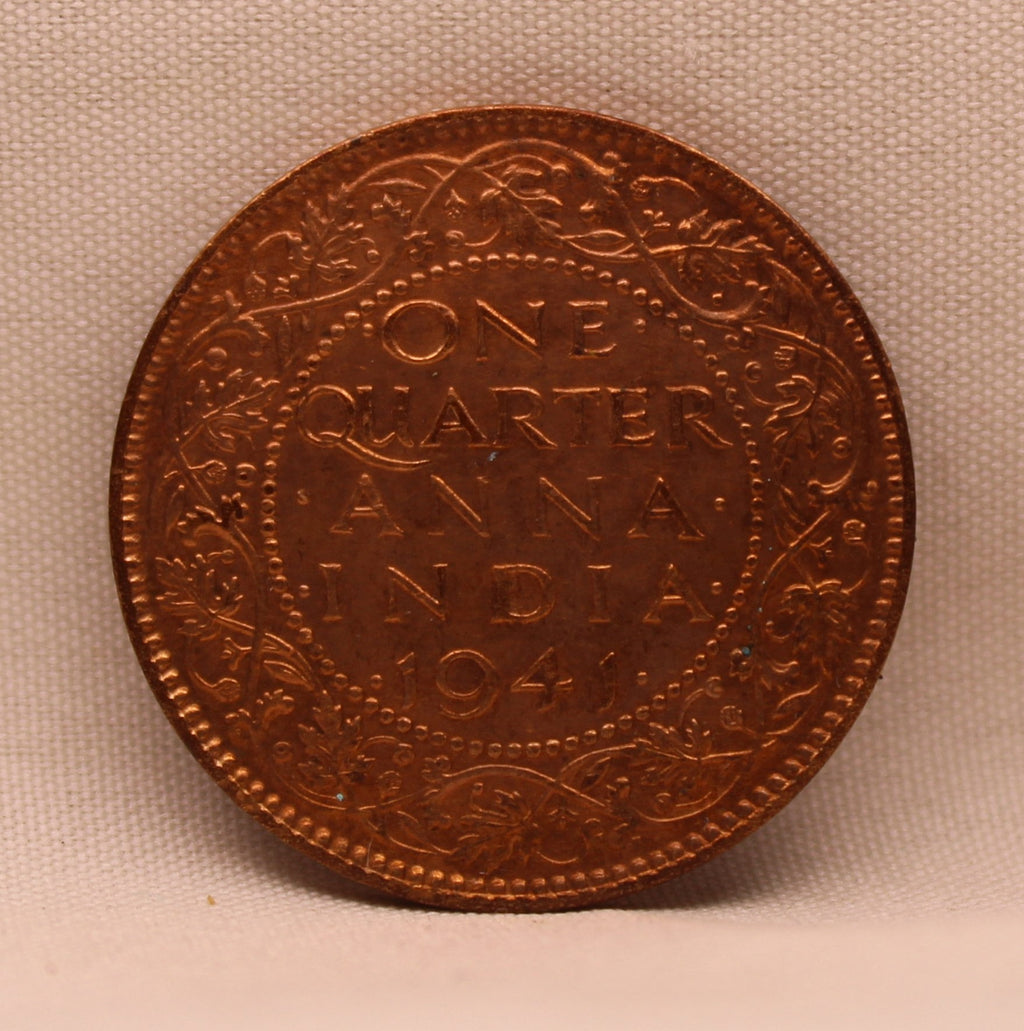 Quarter Anna King George VI 1941 Calcutta Mint