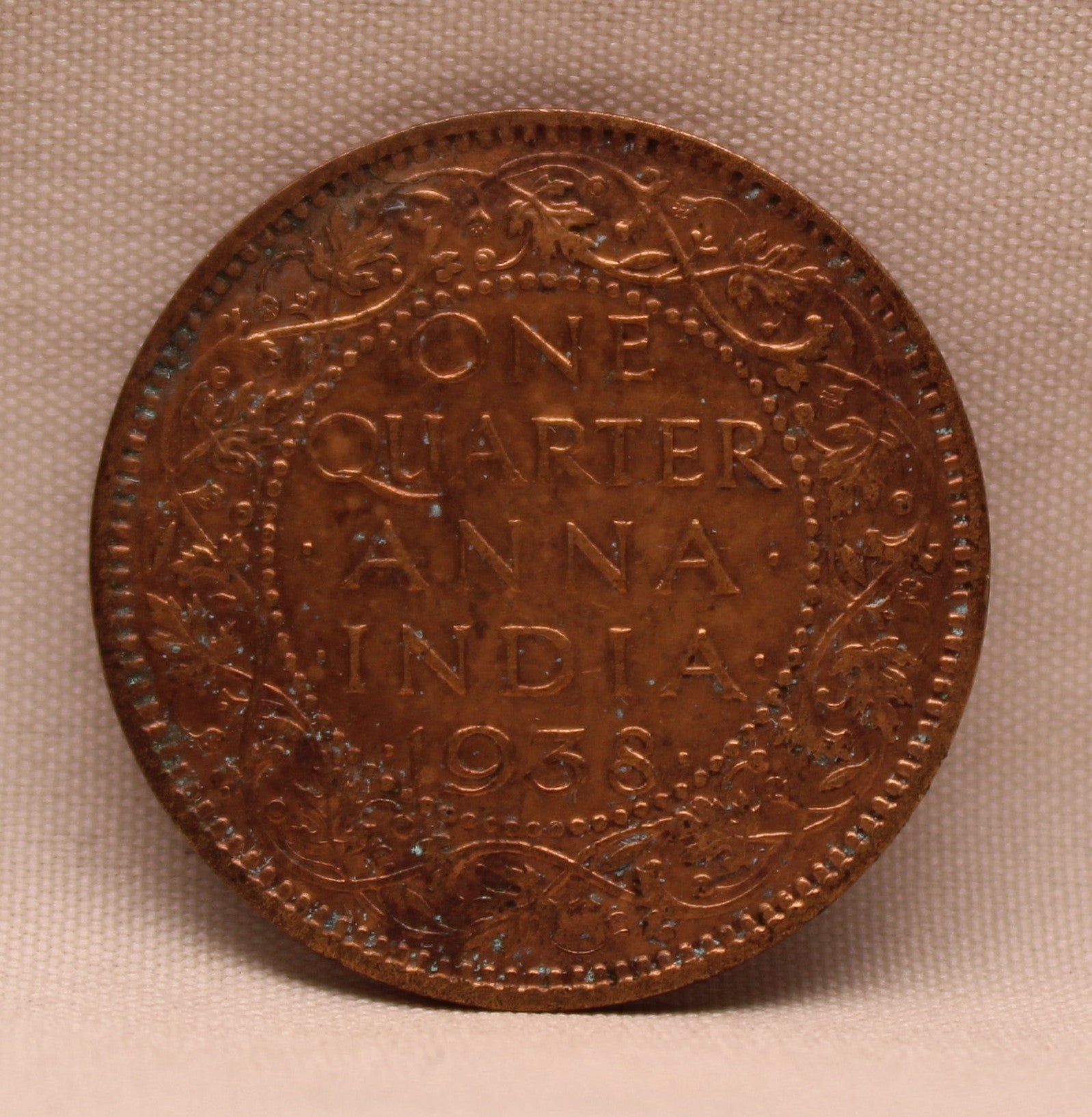 Quarter Anna King George VI 1938 Calcutta Mint