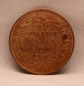 Quarter Anna King George VI 1938 Calcutta Mint