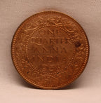 Quarter Anna King George VI 1938 Calcutta Mint