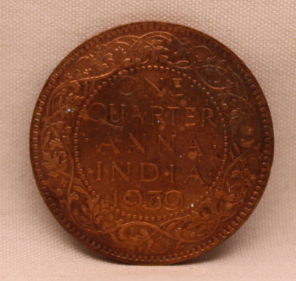 Quarter Anna King George VI 1939 Calcutta Mint