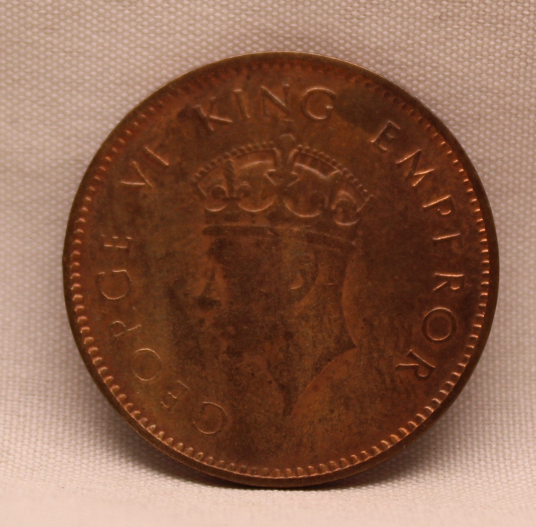 Quarter Anna King George VI 1942 Calcutta Mint