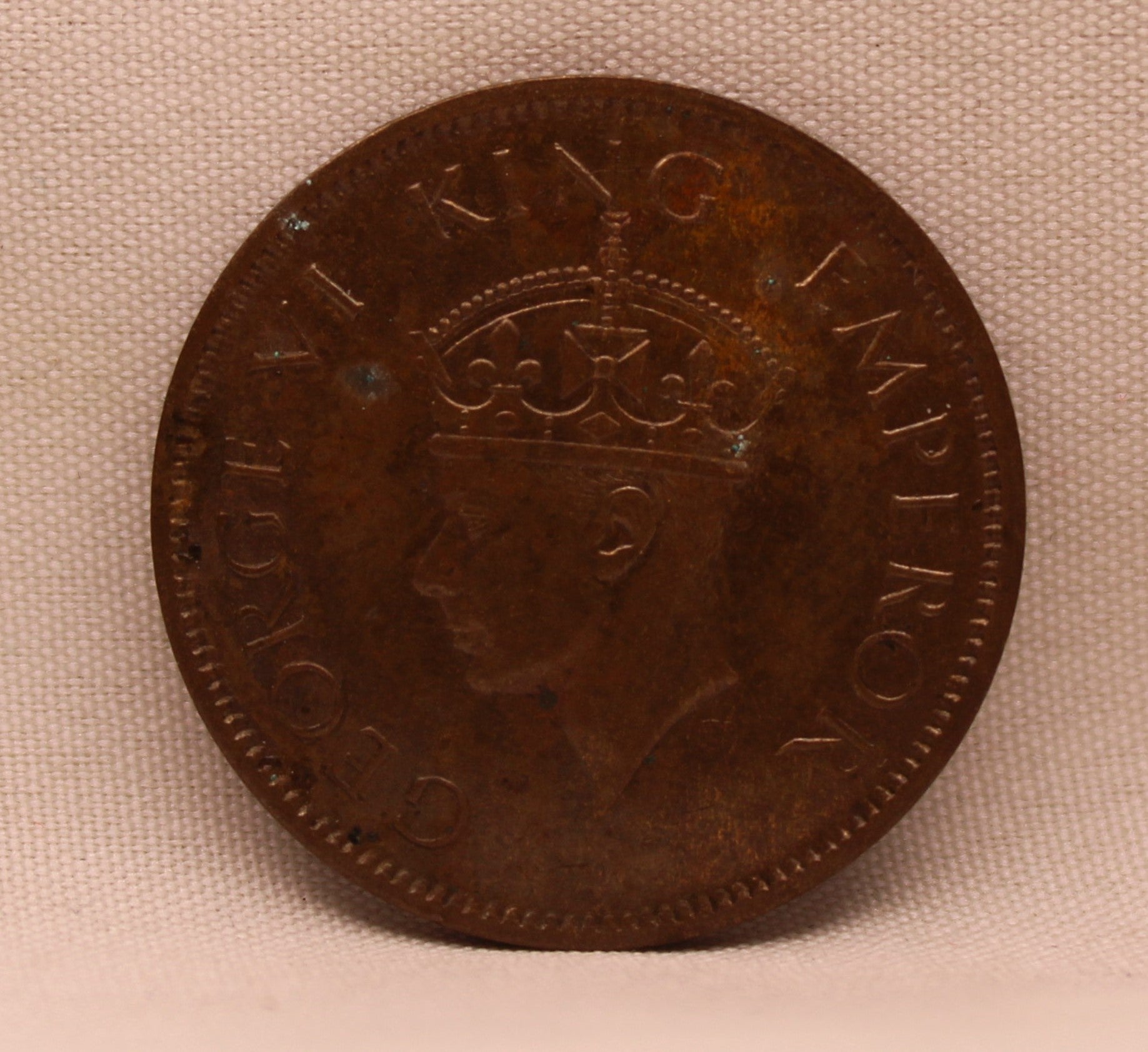 Quarter Anna King George VI 1940 Calcutta Mint