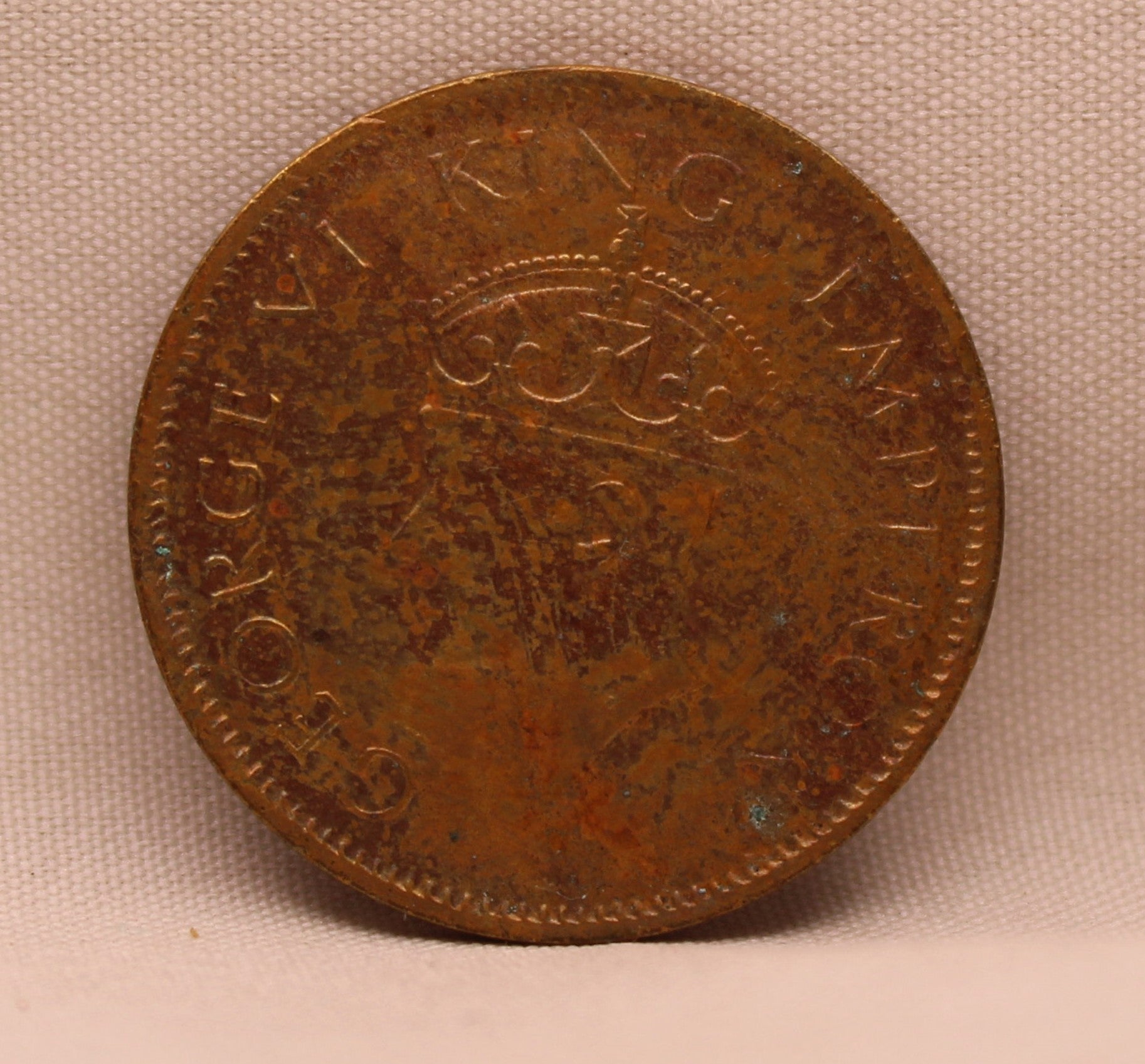 Quarter Anna King George VI 1941 Calcutta Mint