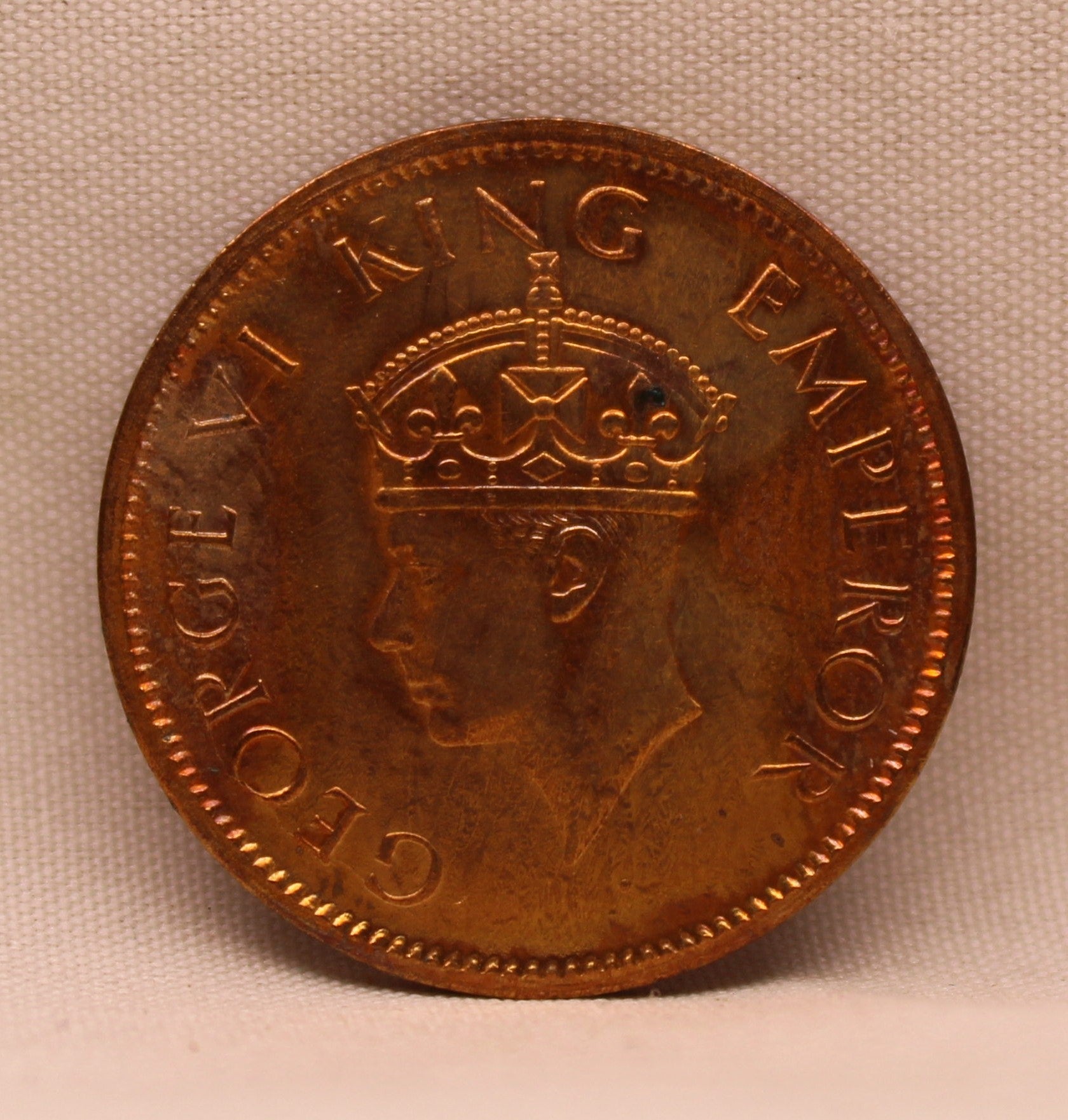 Quarter Anna King George VI 1942 Calcutta Mint