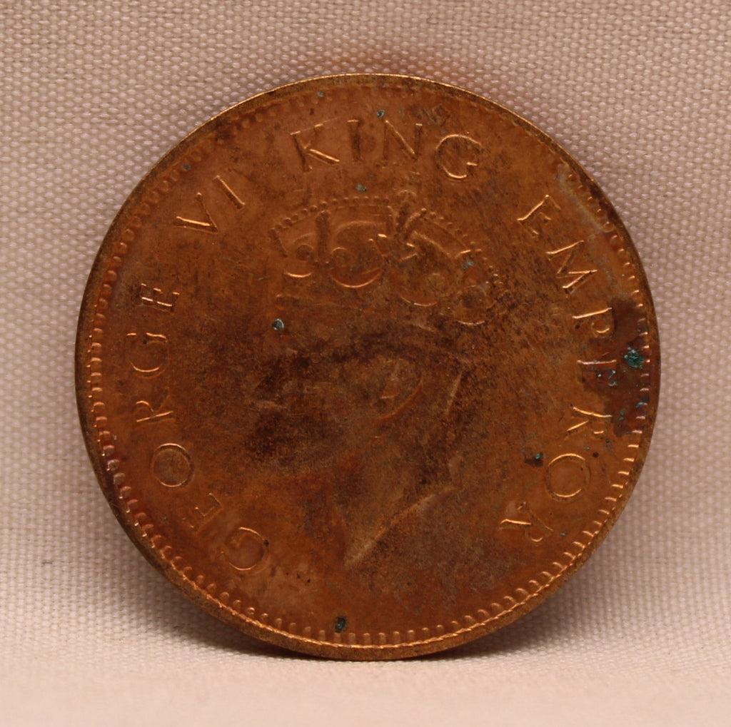 Quarter Anna King George VI 1938 Calcutta Mint