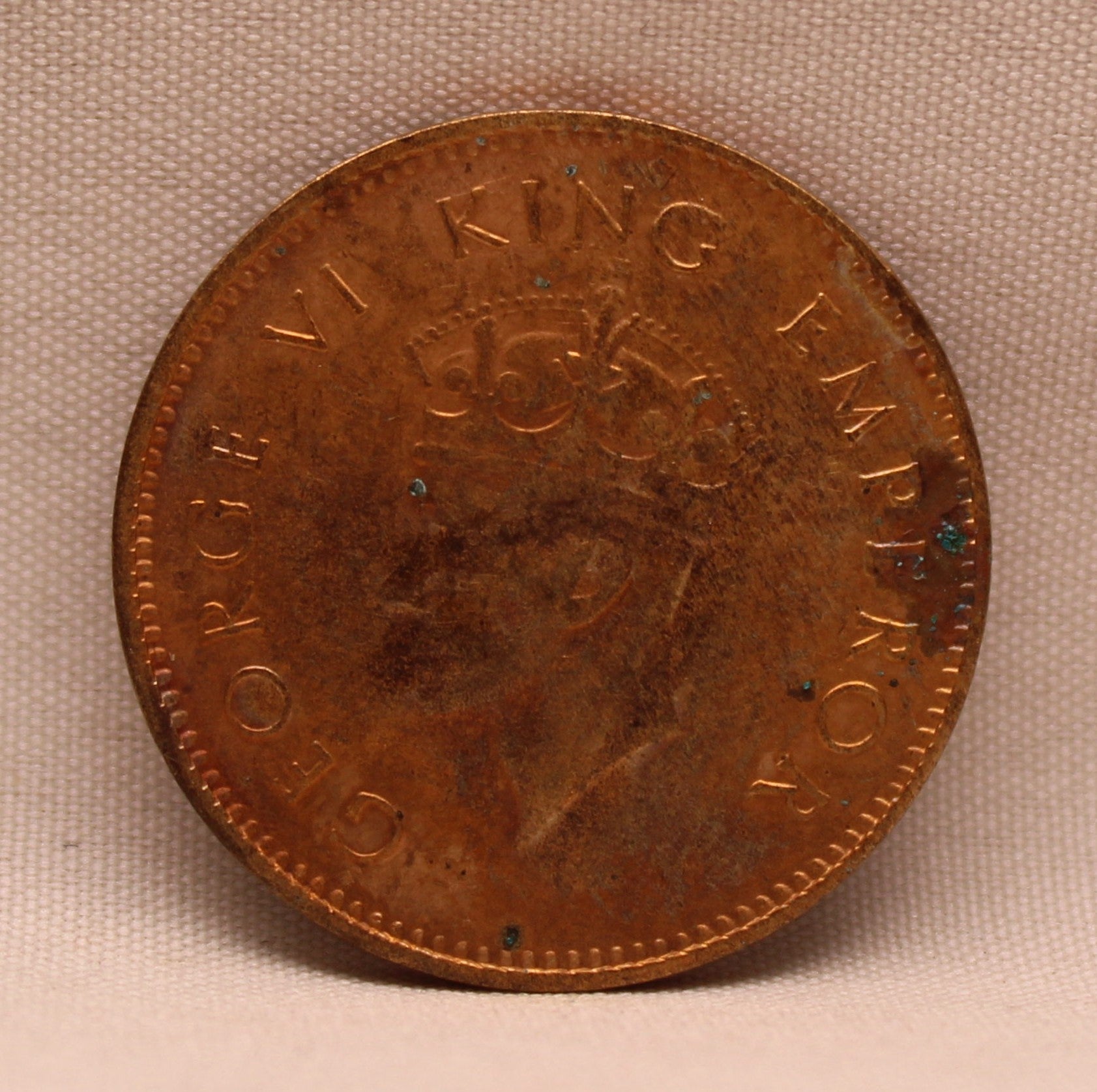 Quarter Anna King George VI 1938 Calcutta Mint