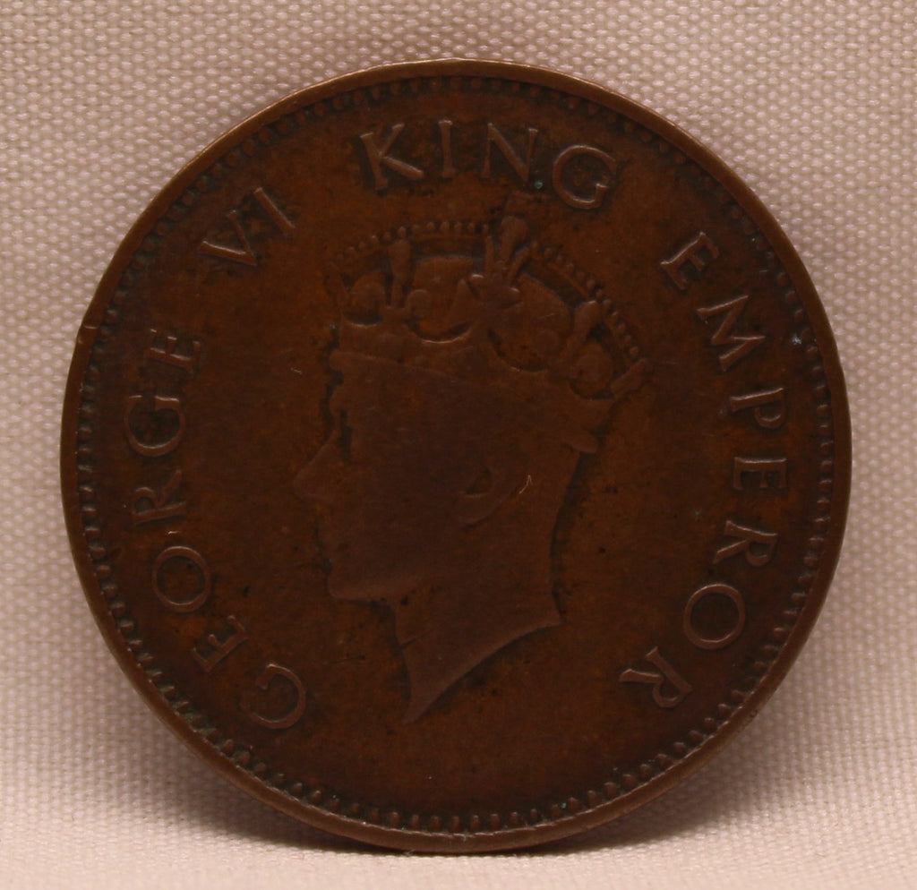 Quarter Anna 1938 George VI Copper coins