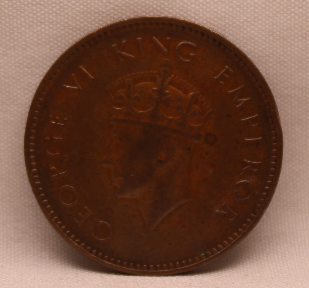 Quarter Anna 1938 George VI Copper coins