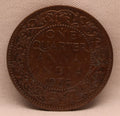 Quarter Anna 1938 George VI Copper coins