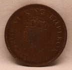 Quarter Anna 1938 George VI Copper coins