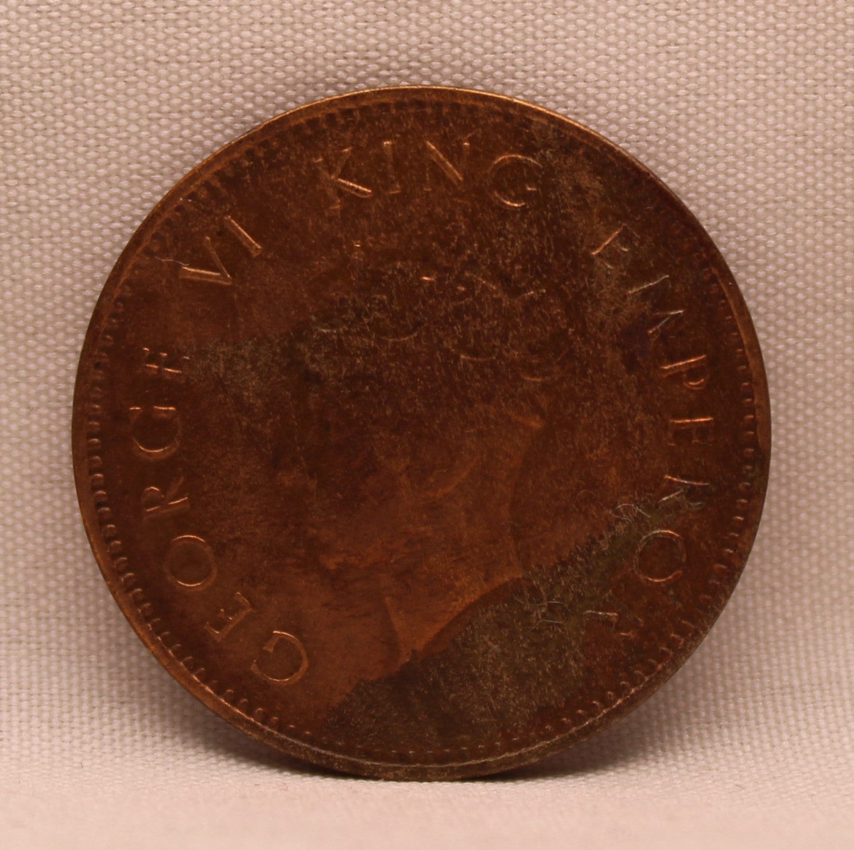 Quarter Anna 1938 George VI Copper coins