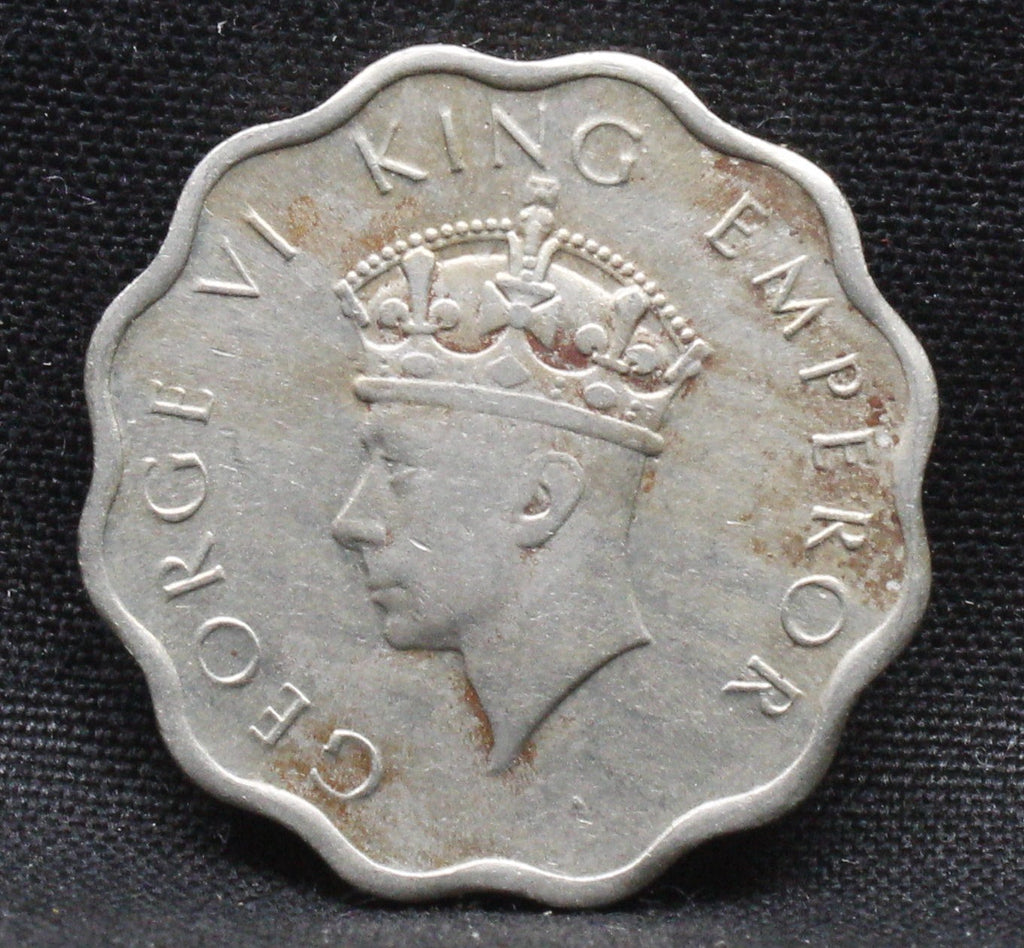 1 Anna 1938 George VI Copper-Nickel coins