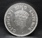 One Rupee 1938 George VI Silver coins