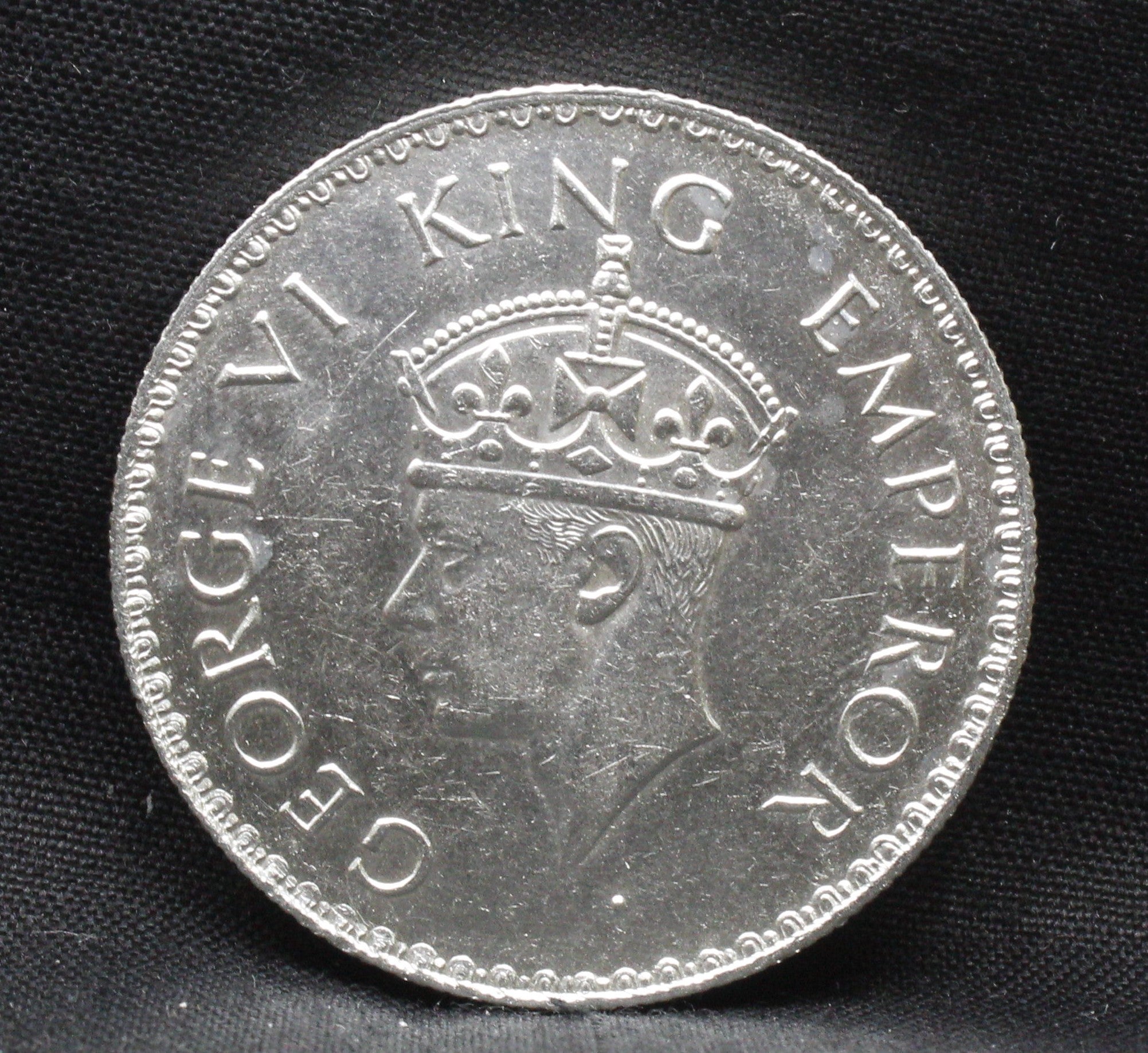 One Rupee 1938 George VI Silver coins