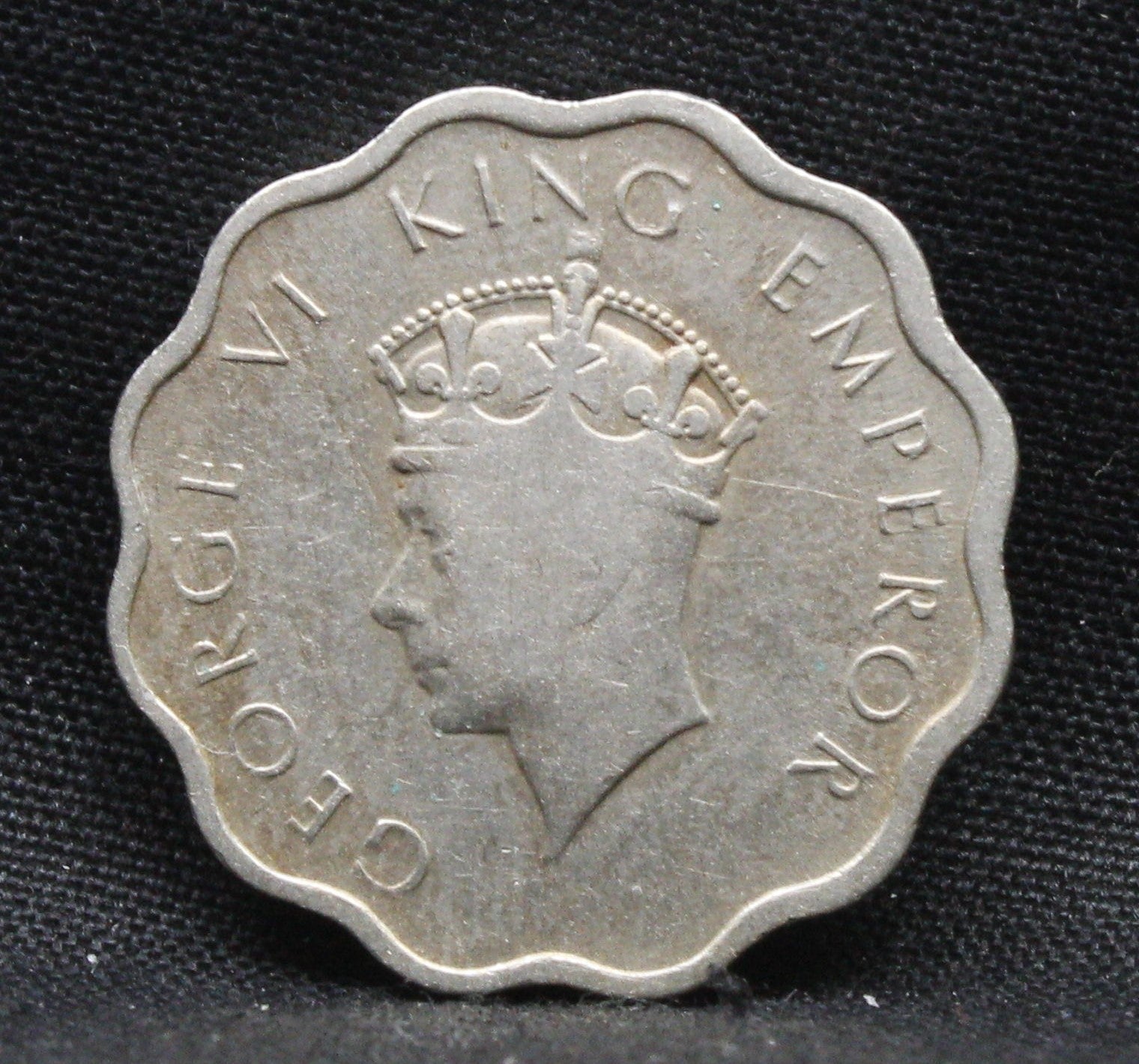 1 Anna 1938 George VI Copper-Nickel coins