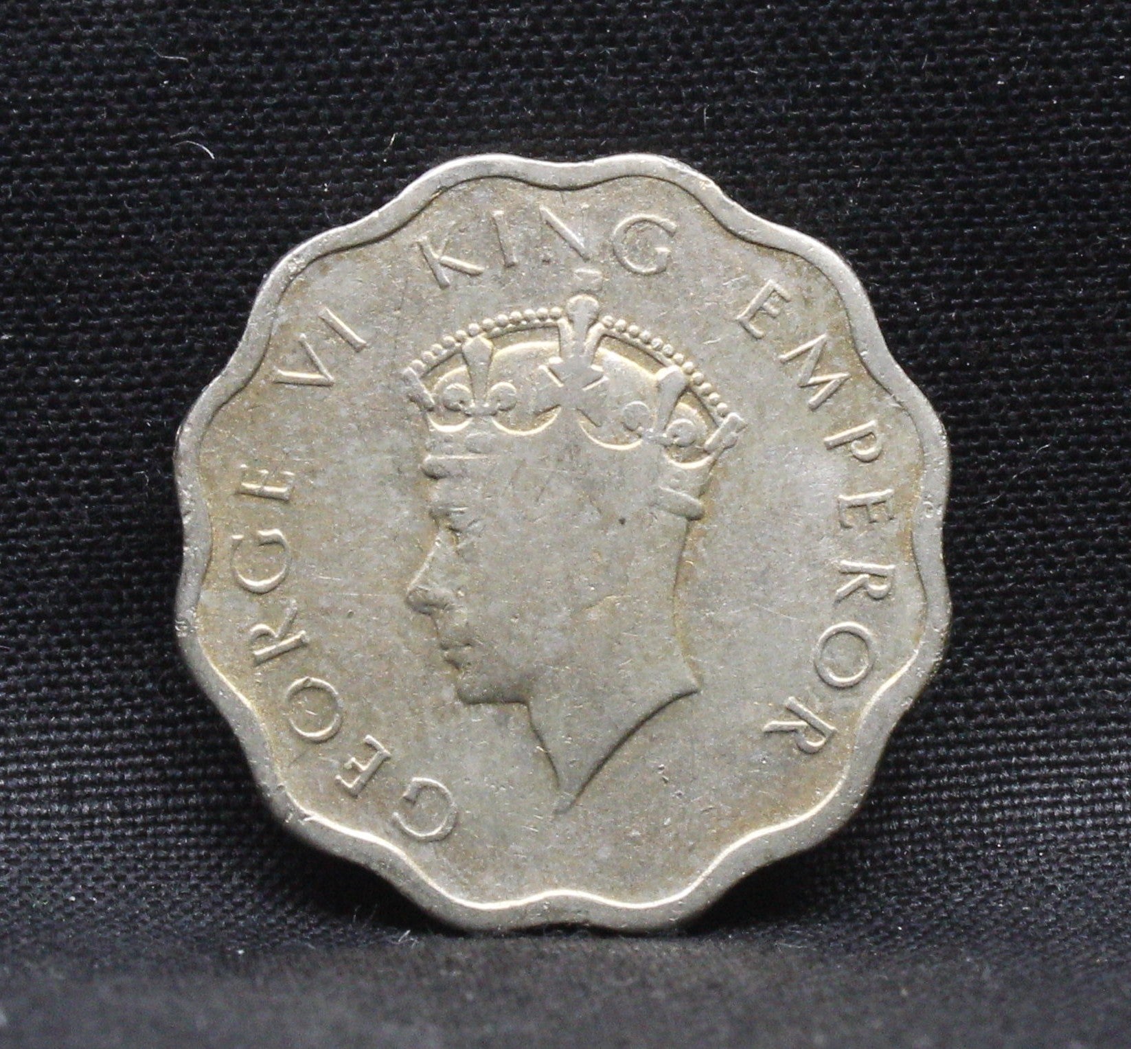 1 Anna 1938 George VI Copper-Nickel coins