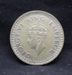 Half Rupee 1943 George VI Silver coins