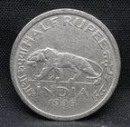 Half Rupee 1946 George VI Silver coins