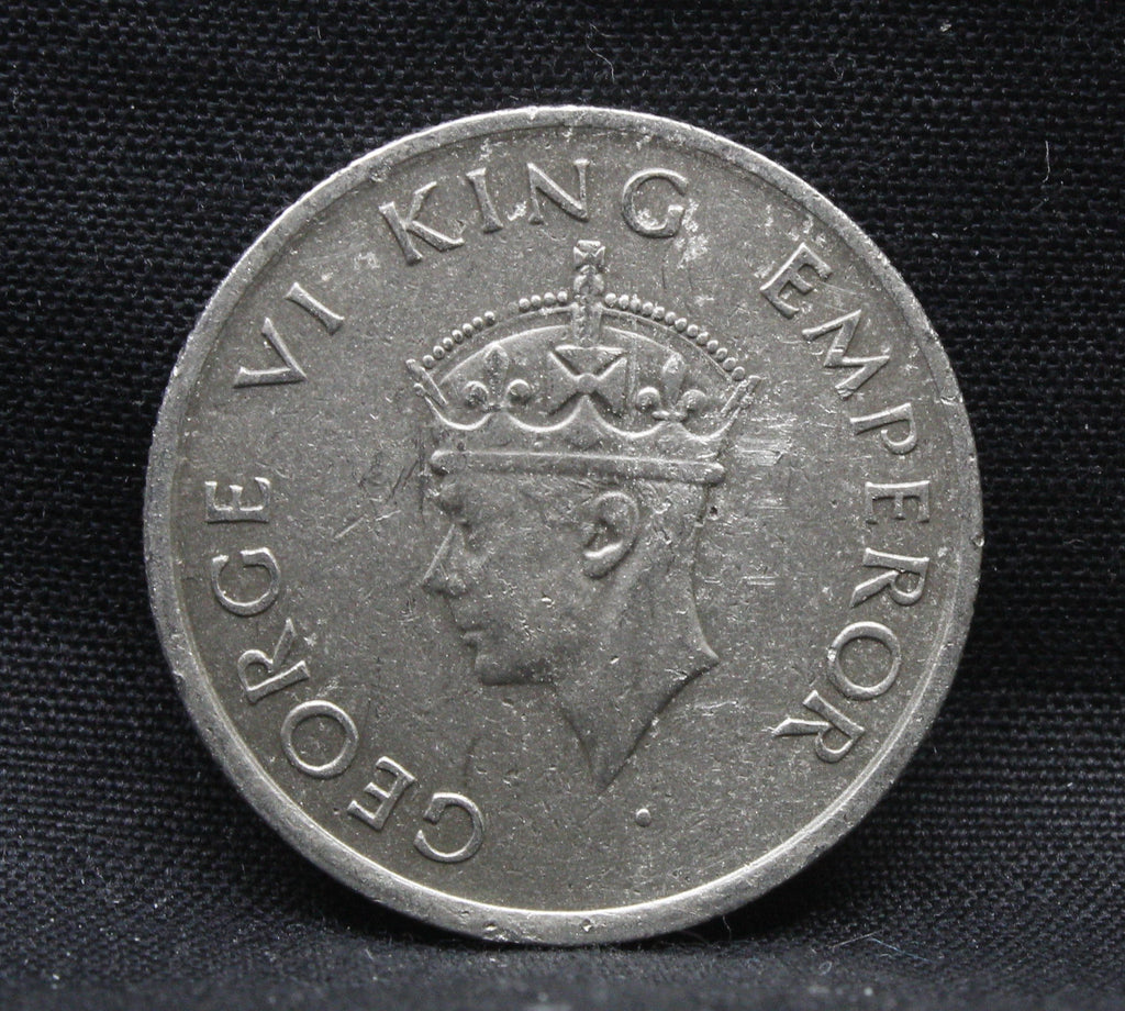 Half Rupee 1947 George VI Nickel coins