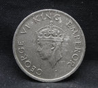 Half Rupee 1947 George VI Nickel coins