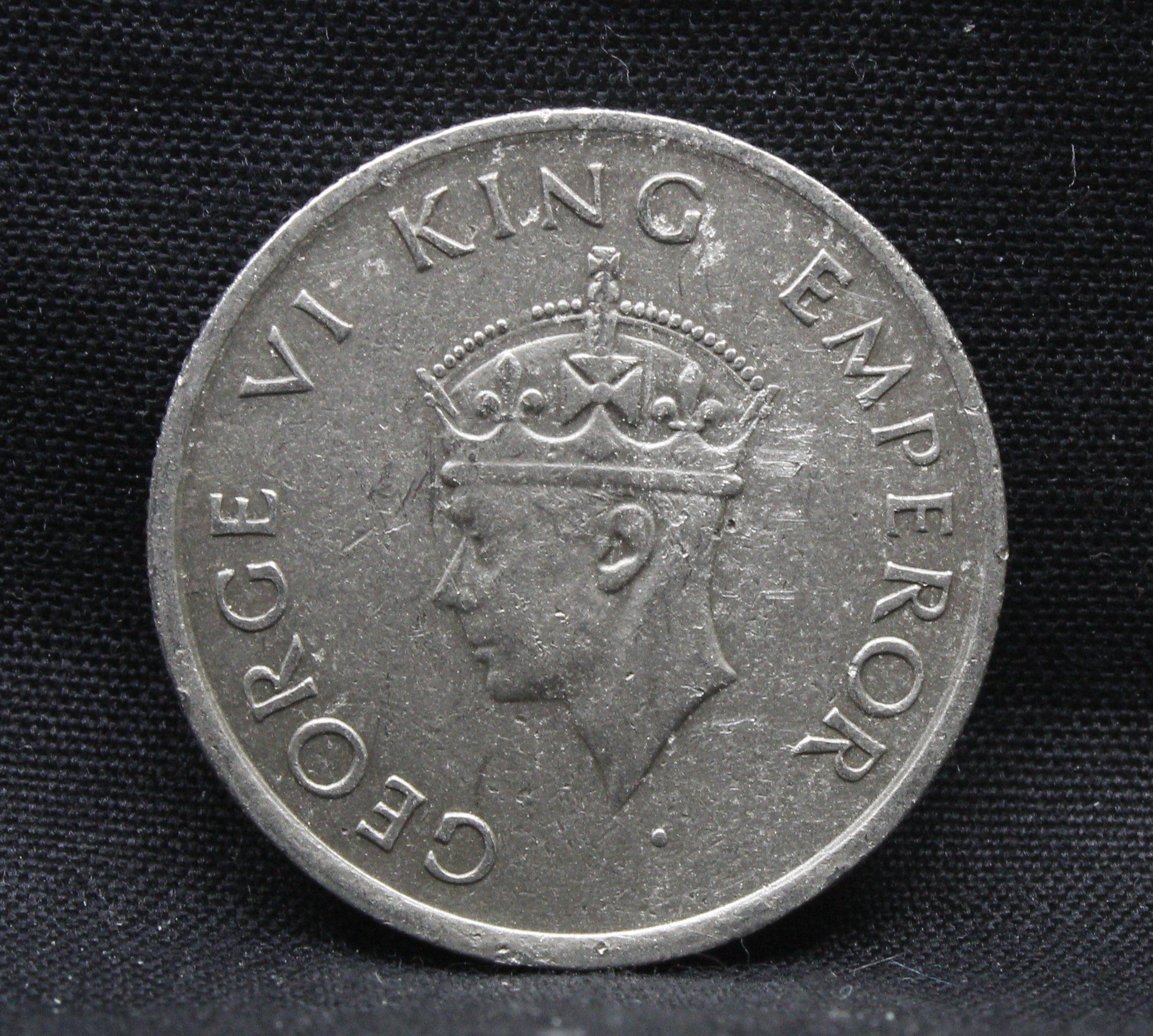 Half Rupee 1947 George VI Nickel coins