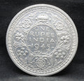 LARGE V 1945 Bombay Mint George VI One Rupee Silver coins