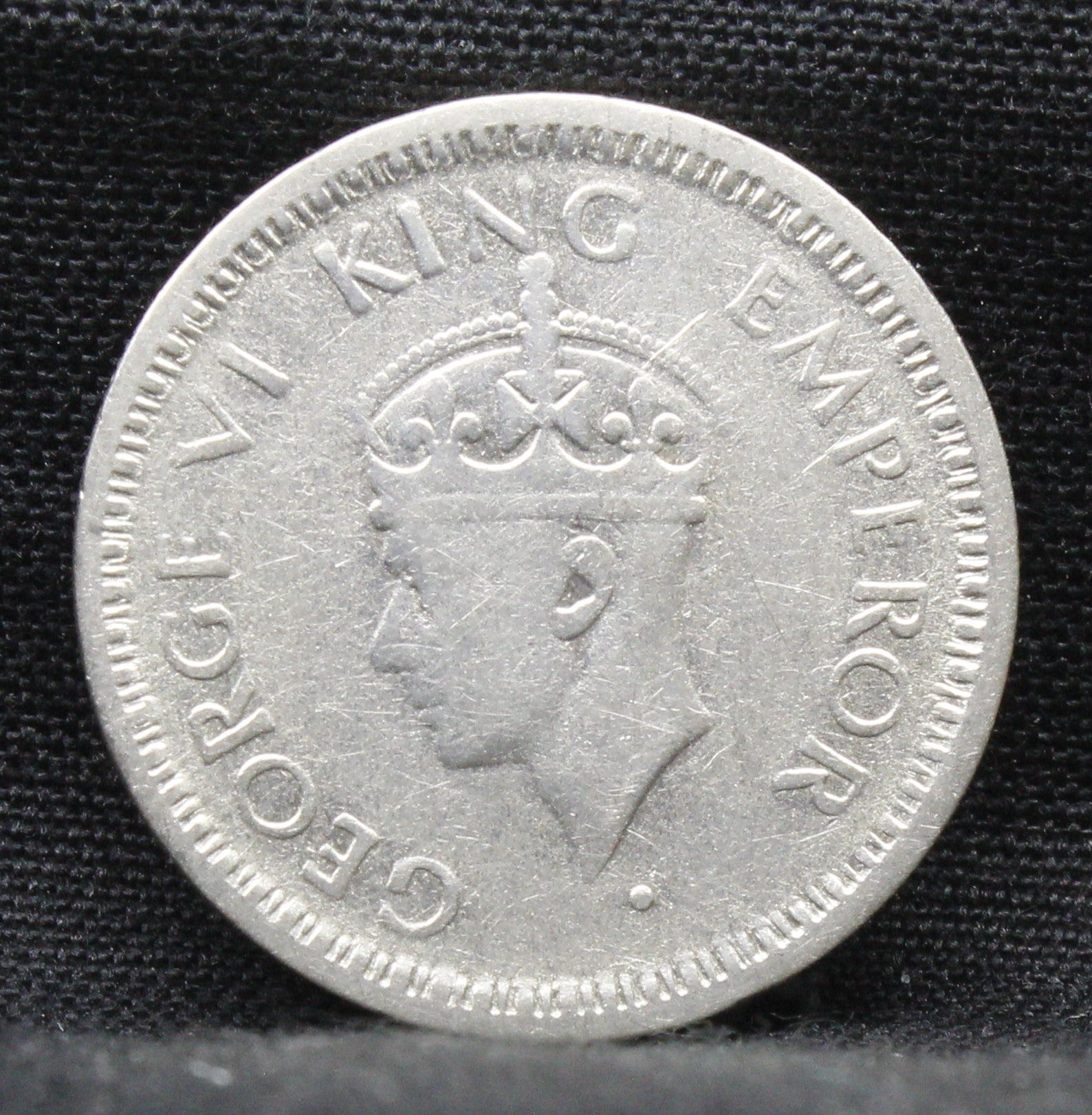 Quarter Rupee 1945 George VI Silver coins