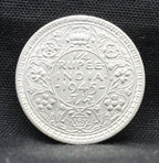 Quarter Rupee 1945 George VI Silver coins