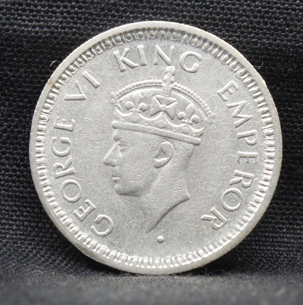 Quarter Rupee 1945 George VI Silver coins