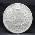 LARGE V 1945 Bombay Mint George VI One Rupee Silver coins