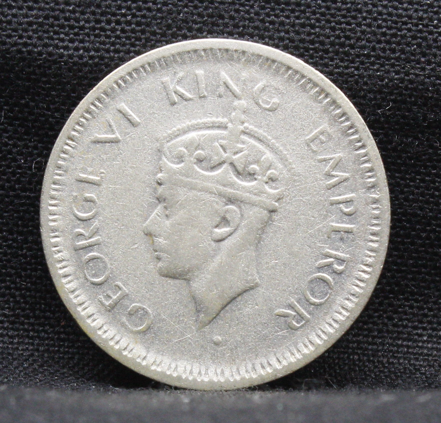 Quarter Rupee 1945 George VI Silver coins