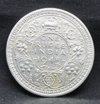 LARGE V 1945 Lahore Mint George VI One Rupee Silver coins