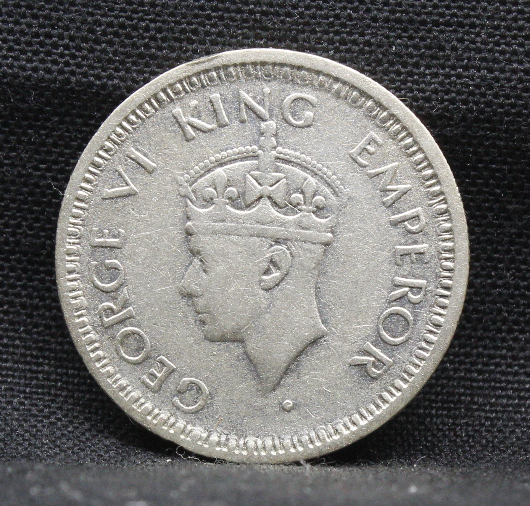 Quarter Rupee 1945 George VI Silver coins