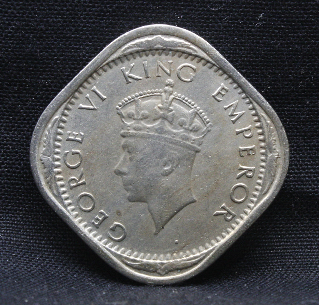2 Annas 1939 George VI Copper-Nickel coins