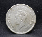 Half Rupee 1940 George VI Silver coins