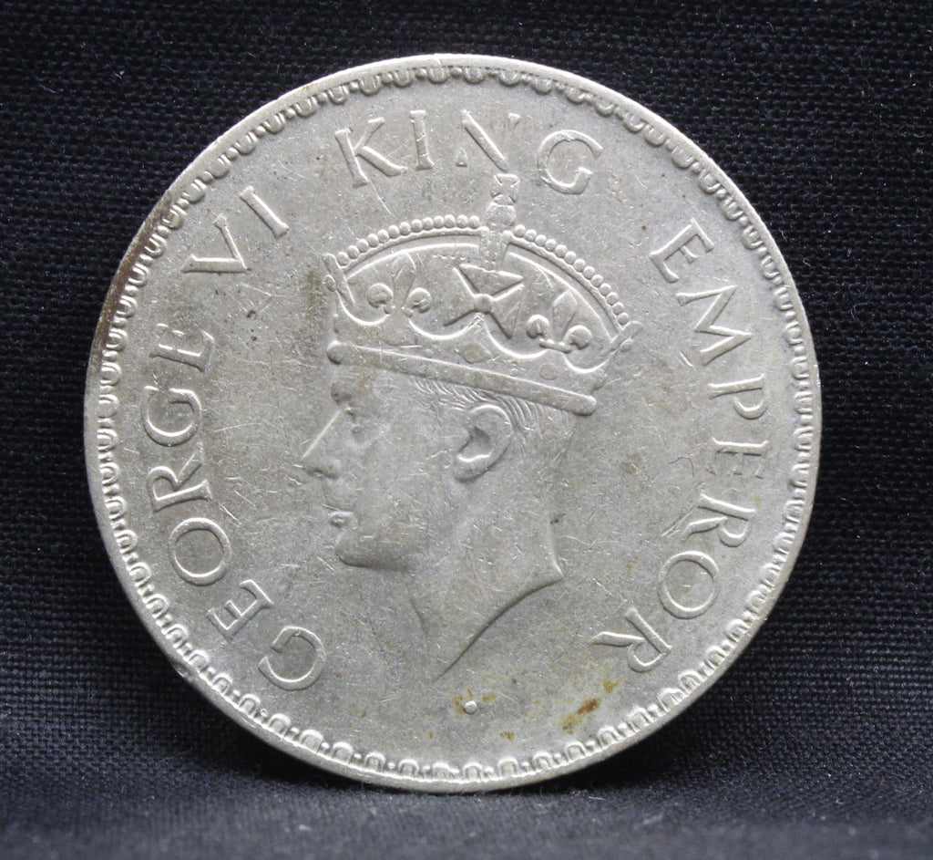 One Rupee 1940 George VI Silver coins
