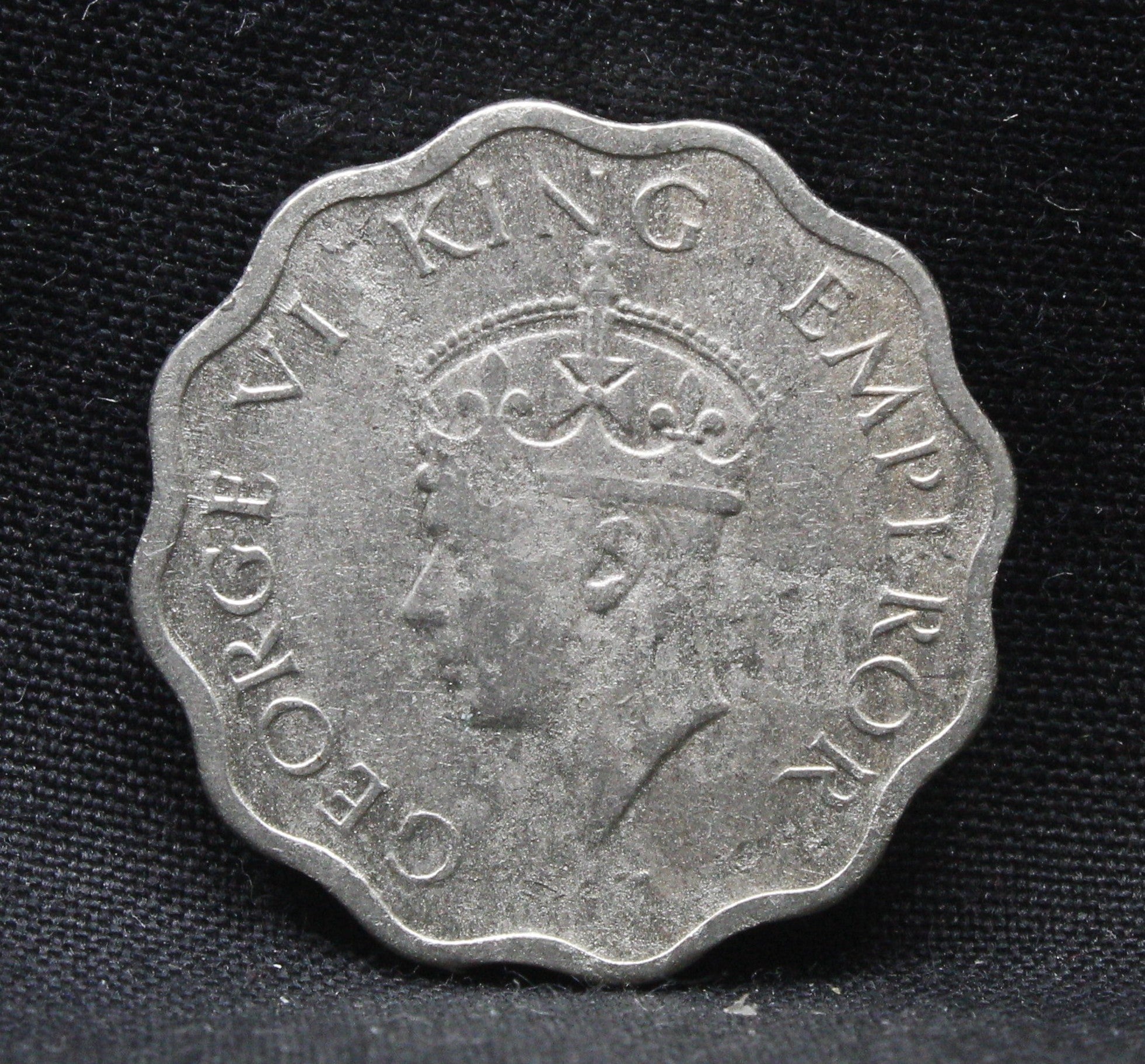 1 Anna 1940 George VI Copper-Nickel coins