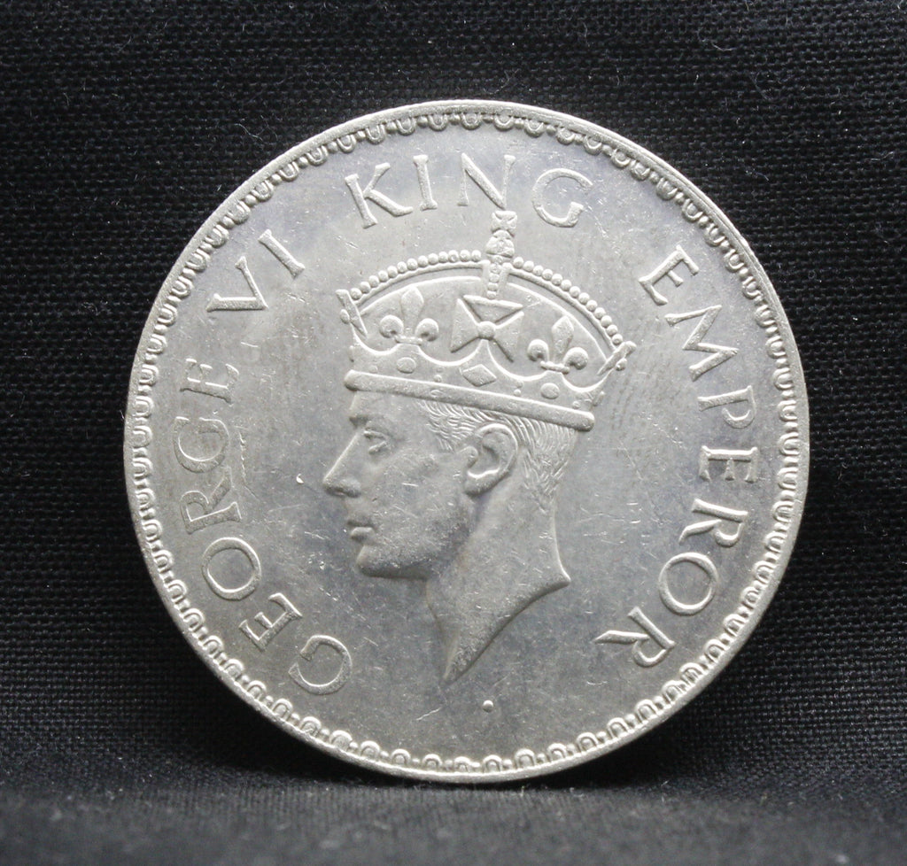 One Rupee 1940 George VI Silver coins