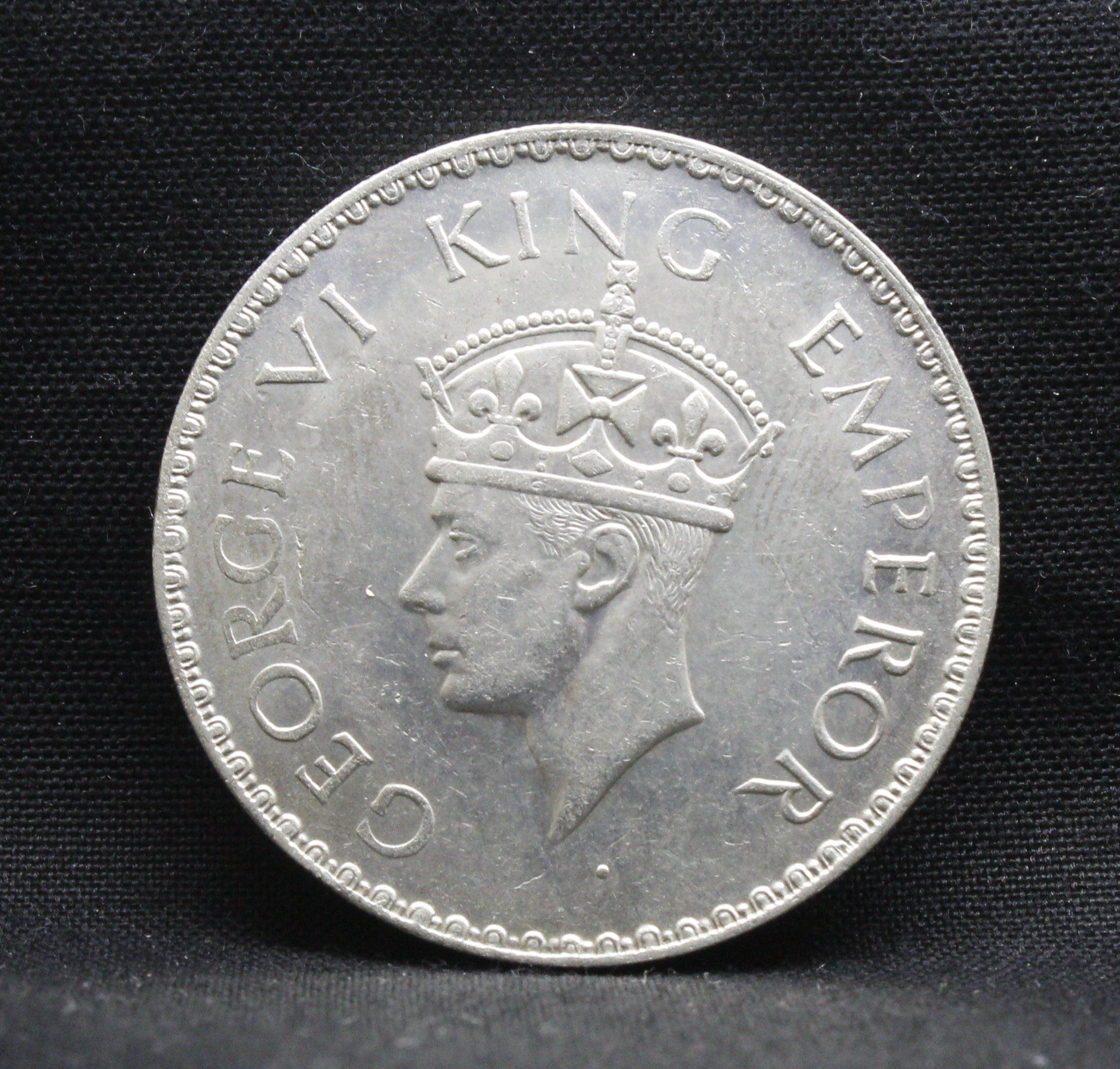 One Rupee 1940 George VI Silver coins