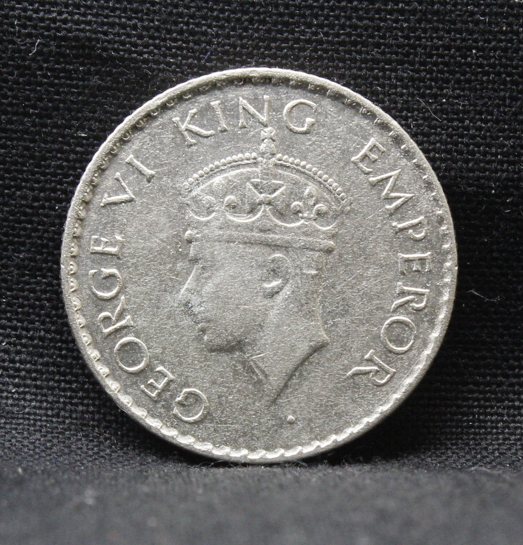 Quarter Rupee 1940 George VI Silver coins