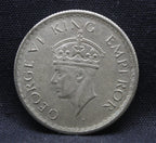 Half Rupee 1940 George VI Silver coins