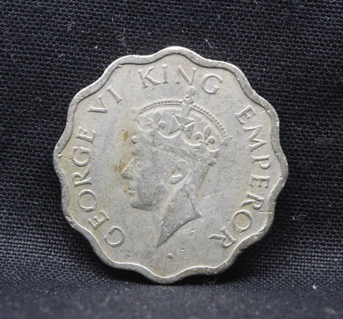 1 Anna 1940 George VI Copper-Nickel coins