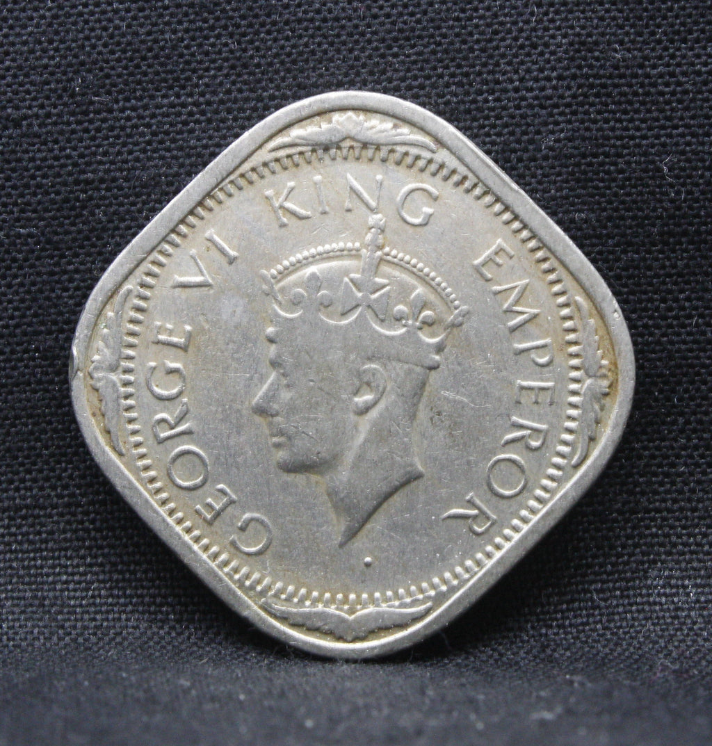 2 Annas 1941 George VI Copper-Nickel coins