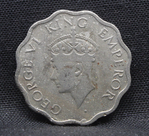 1 Anna 1940 George VI Copper-Nickel coins
