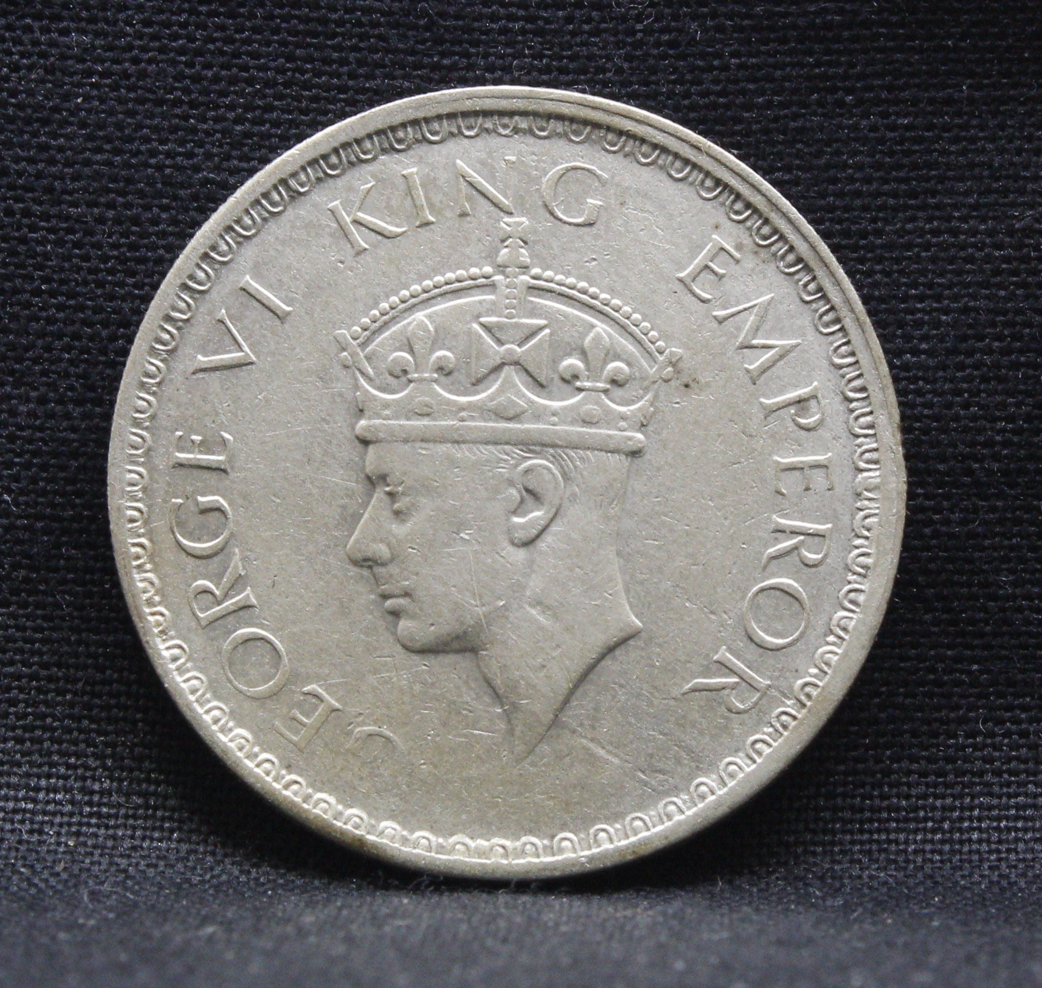 Half Rupee 1941 George VI Silver coins