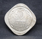 2 Annas 1941 George VI Copper-Nickel coins