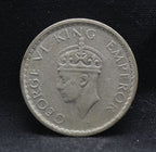 Half Rupee 1941 George VI Silver coins