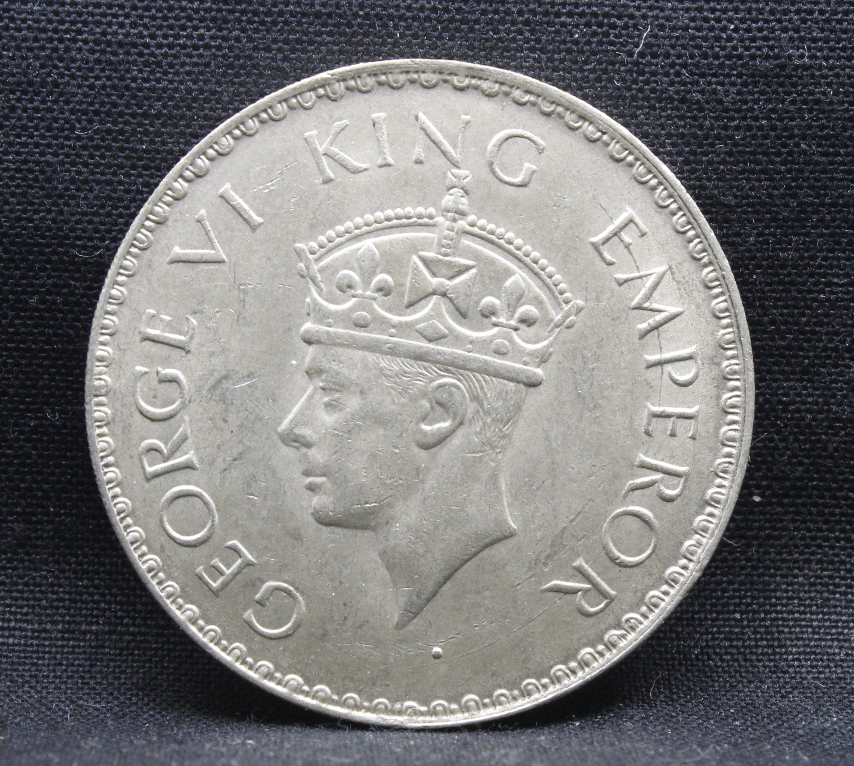 One Rupee 1941 George VI Silver coins
