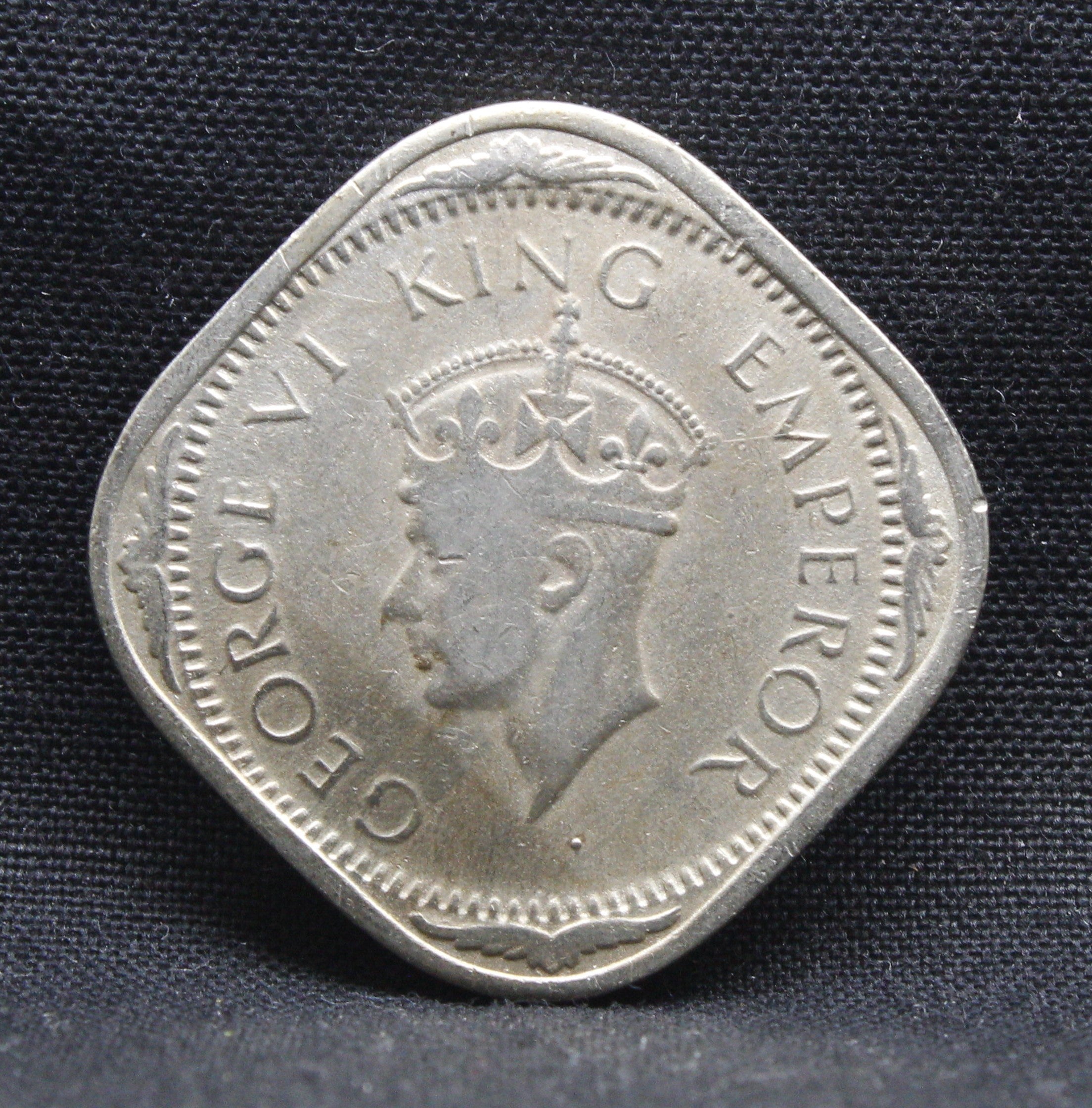 2 Annas 1941 George VI Copper-Nickel coins